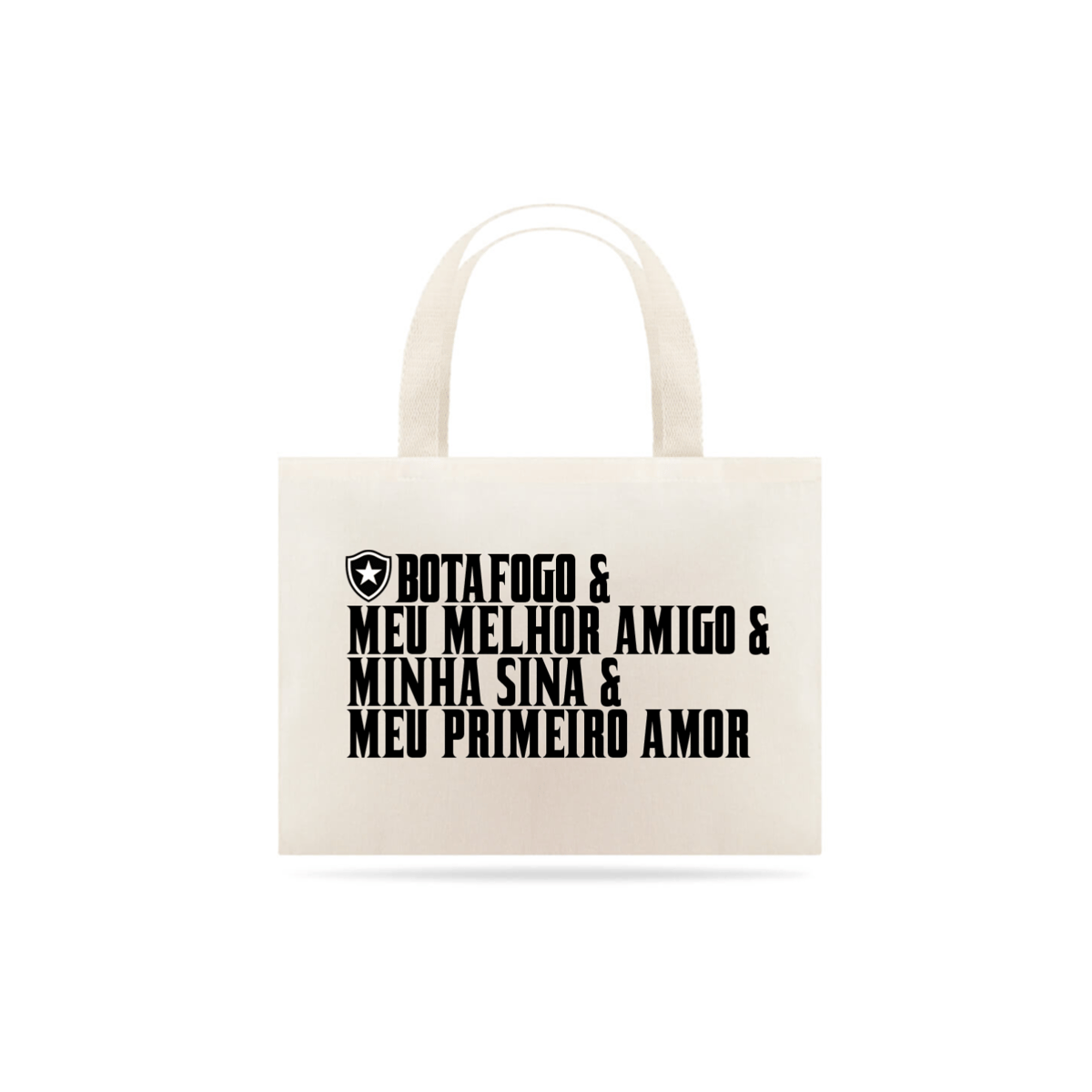 Nome do produto: Ecobag Botafogo é Meu Melhor Amigo