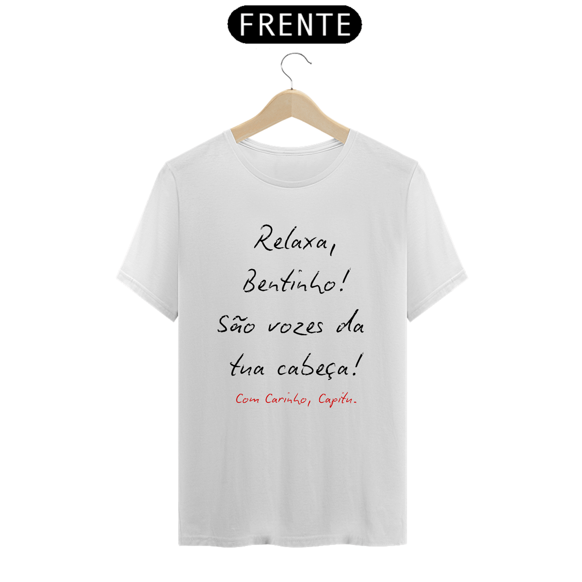 Nome do produto: Camiseta Machado de Assis Relaxa Bentinho