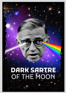 Nome do produto Pôster Sartre Dark Sartre of The Moon