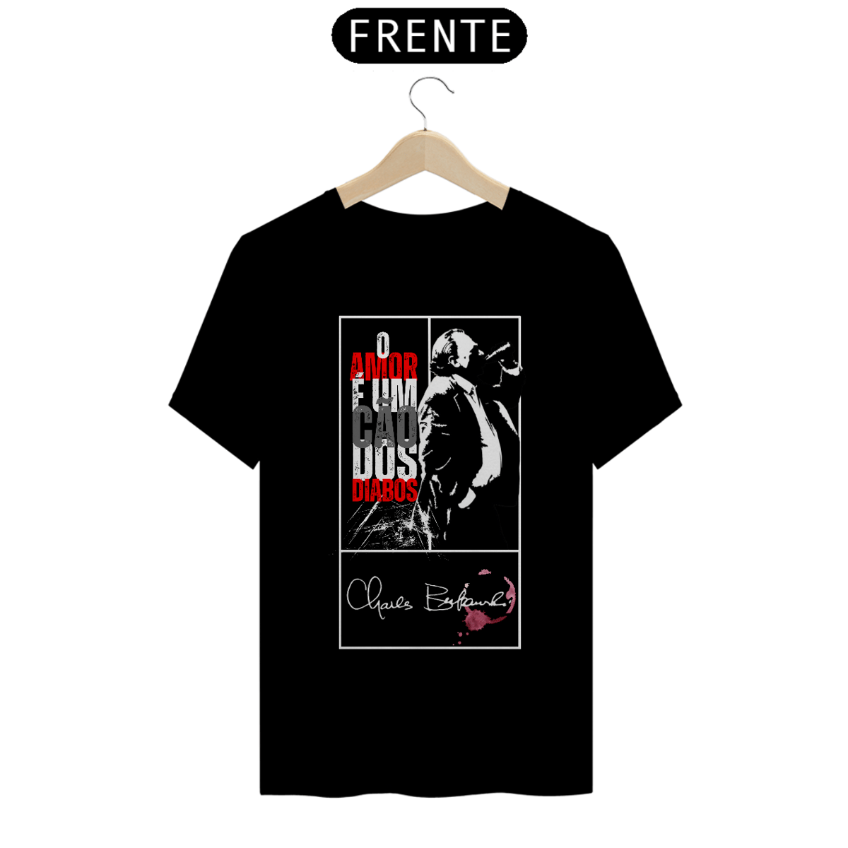 Nome do produto: Camiseta Bukowski O Amor é Um Cão dos Diabos