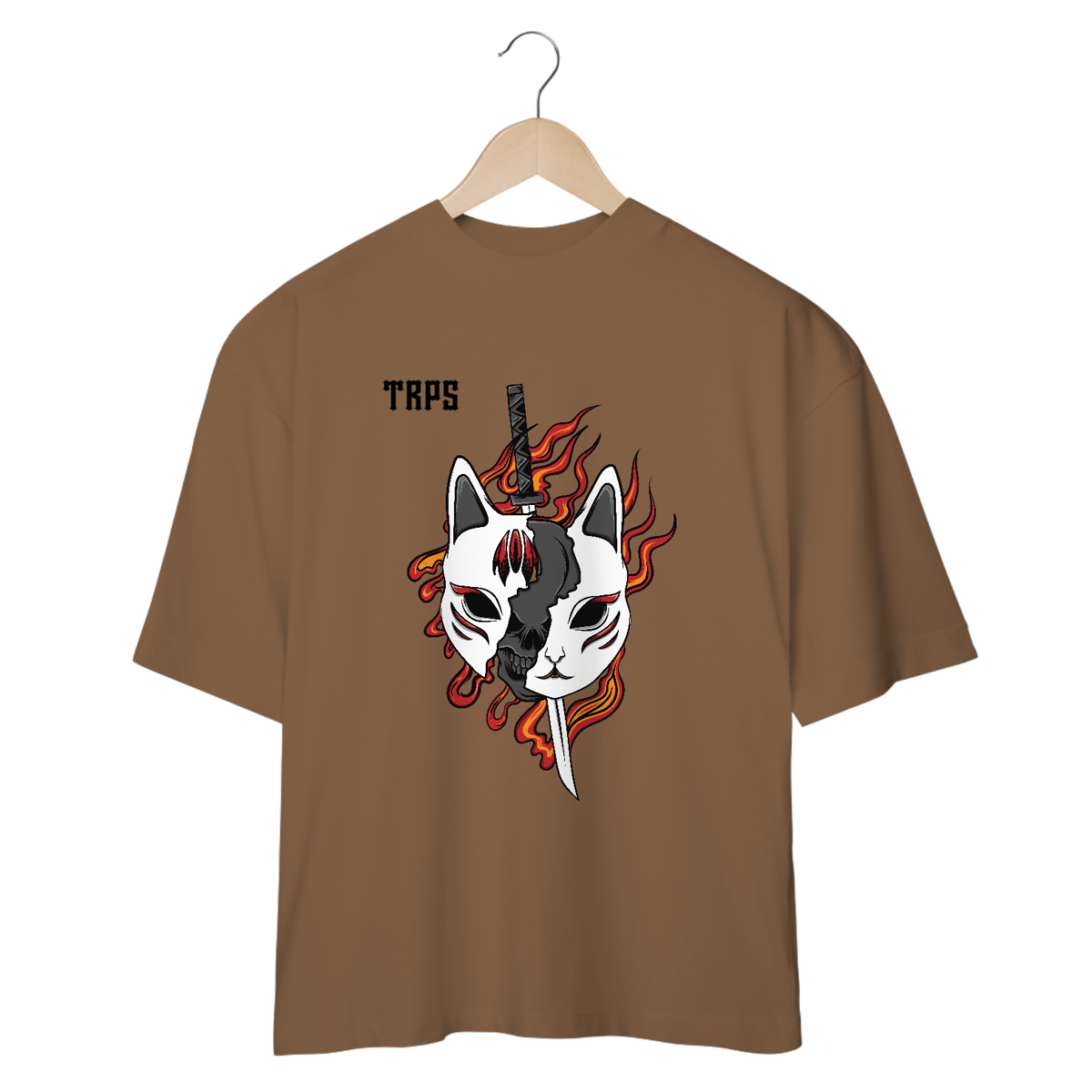 Nome do produto: Skull Cat Oversized Front