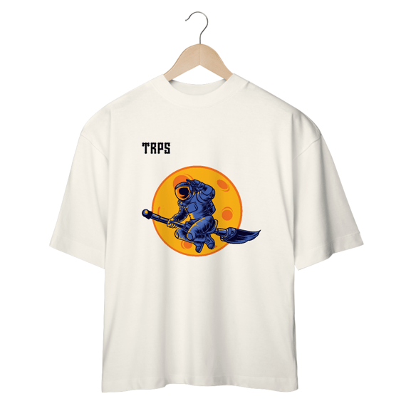 Astronaut on Broom Oversized Front
