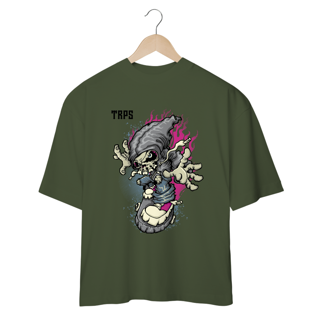 Nome do produto: Skater Skull Oversized Front