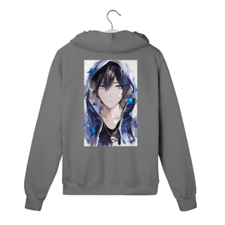 Nome do produto Anime, agasalho cinza