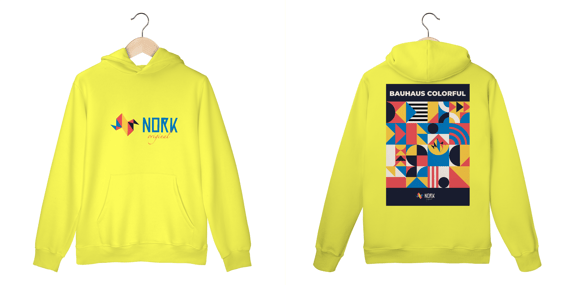 Casaco moletom Canguru Nork Original Bauhaus Colorful