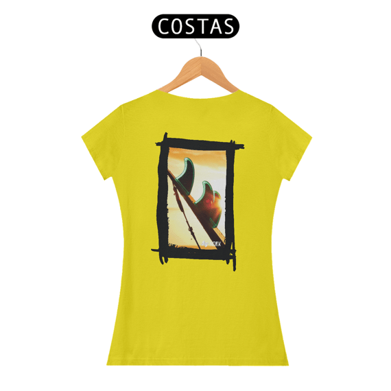 Camisa Nork Surf Sunset Fins Baby Look Quality