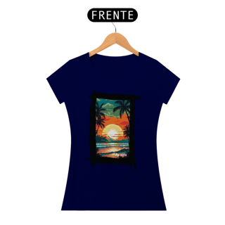 Nome do produto Camisa Nork Surf Tropical Horizon Baby Look Quality