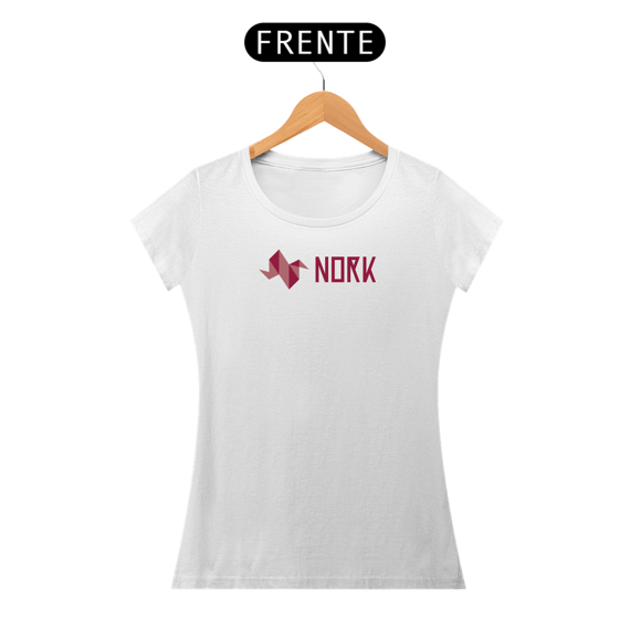 Camisa Nork Logo Horizontal Baby Look Quality