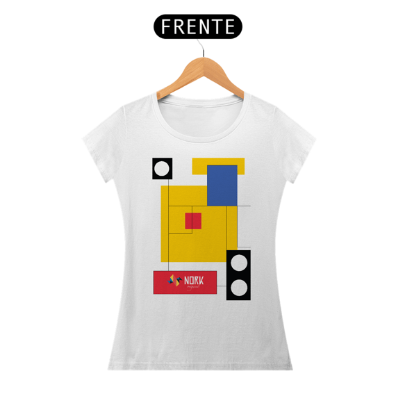 Camisa Nork Original Bauhaus Geometric Colorful Pima
