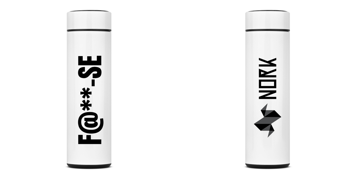 Nome do produto: Garrafa Térmica Nork F@**-se - 400ml