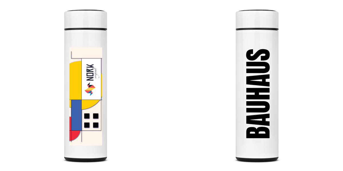 Nome do produto: Garrafa Térmica Nork Original Bauhaus Geometric - 400ml
