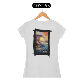 Nome do produto Camisa Nork surf Sunset Wave Motion Baby Look Quality