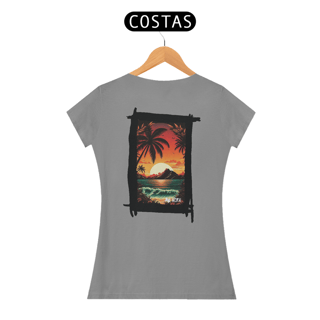 Nome do produto Camisa Nork Surf Sunset Tropics Baby Look Quality