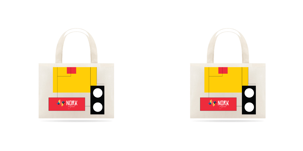 Nome do produto: Eco Bag Nork Original Bauhaus Geometric Colorful 