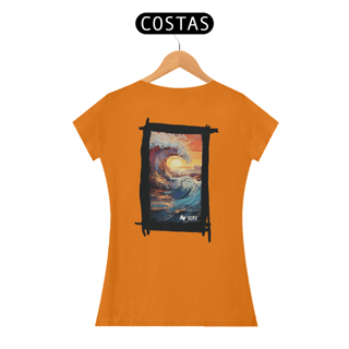 Nome do produto Camisa Nork surf Sunset Wave Motion Baby Look Quality
