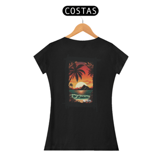 Nome do produto Camisa Nork Surf Sunset Tropics Baby Look Quality