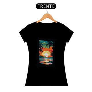 Nome do produto Camisa Nork Surf Tropical Horizon Baby Look Quality
