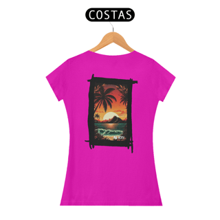 Nome do produto Camisa Nork Surf Sunset Tropics Baby Look Quality
