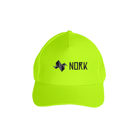 Boné com Tela Nork Logo Preta