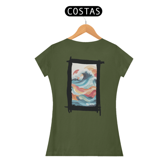Camisa Nork Surf Ocean Harmony Baby Look Quality