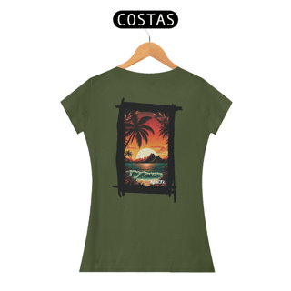 Nome do produto Camisa Nork Surf Sunset Tropics Baby Look Quality