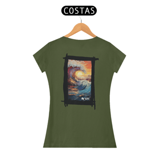 Nome do produto Camisa Nork surf Sunset Wave Motion Baby Look Quality