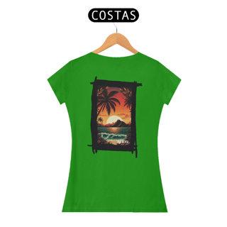 Nome do produto Camisa Nork Surf Sunset Tropics Baby Look Quality