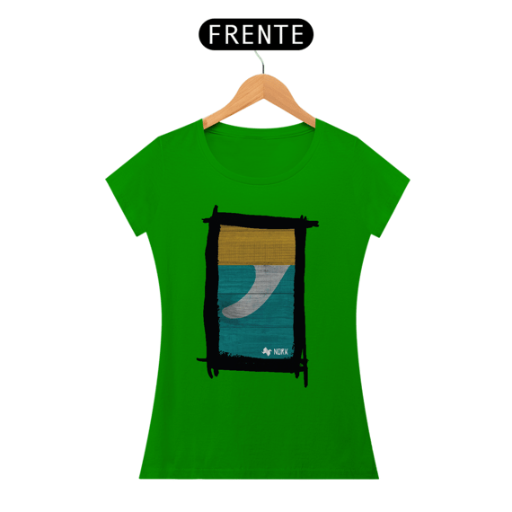 Camisa Nork Surf Single Fin Baby Look Quality