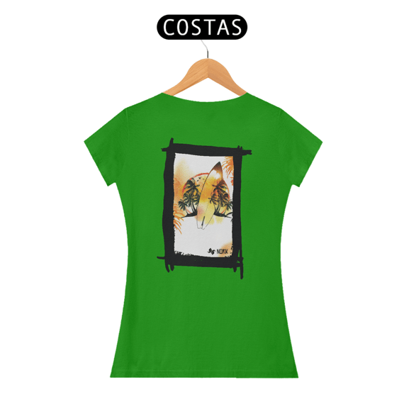 Camisa Nork Surf Paradise Baby Look Quality