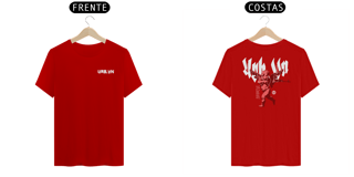 Nome do produto T-Shirt | Entre o Céu e o Caos - Vermelho/Vinho