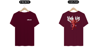 Nome do produto T-Shirt | Entre o Céu e o Caos - Vermelho/Vinho