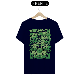 Nome do produto Camiseta Unissex - Pokémon Evoluções Bulbassauro