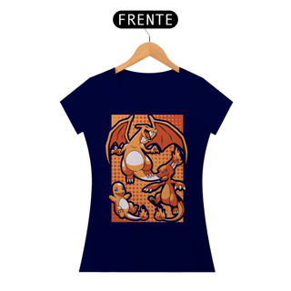 Nome do produto Camiseta Feminina - Pokémon Fire