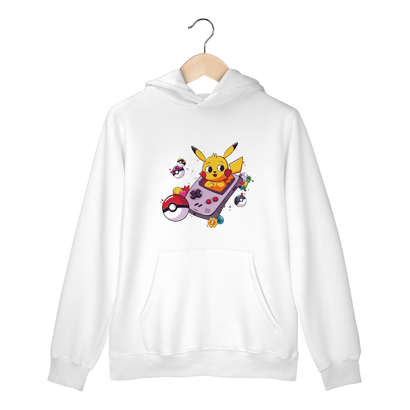 Moletom Canguru - Pokémon Pikachu Gameboy