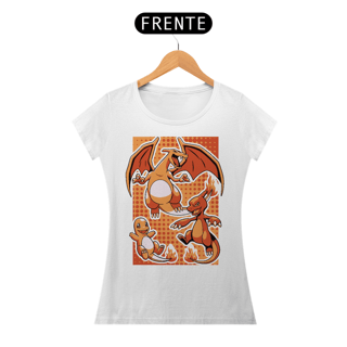 Nome do produto Camiseta Feminina - Pokémon Fire