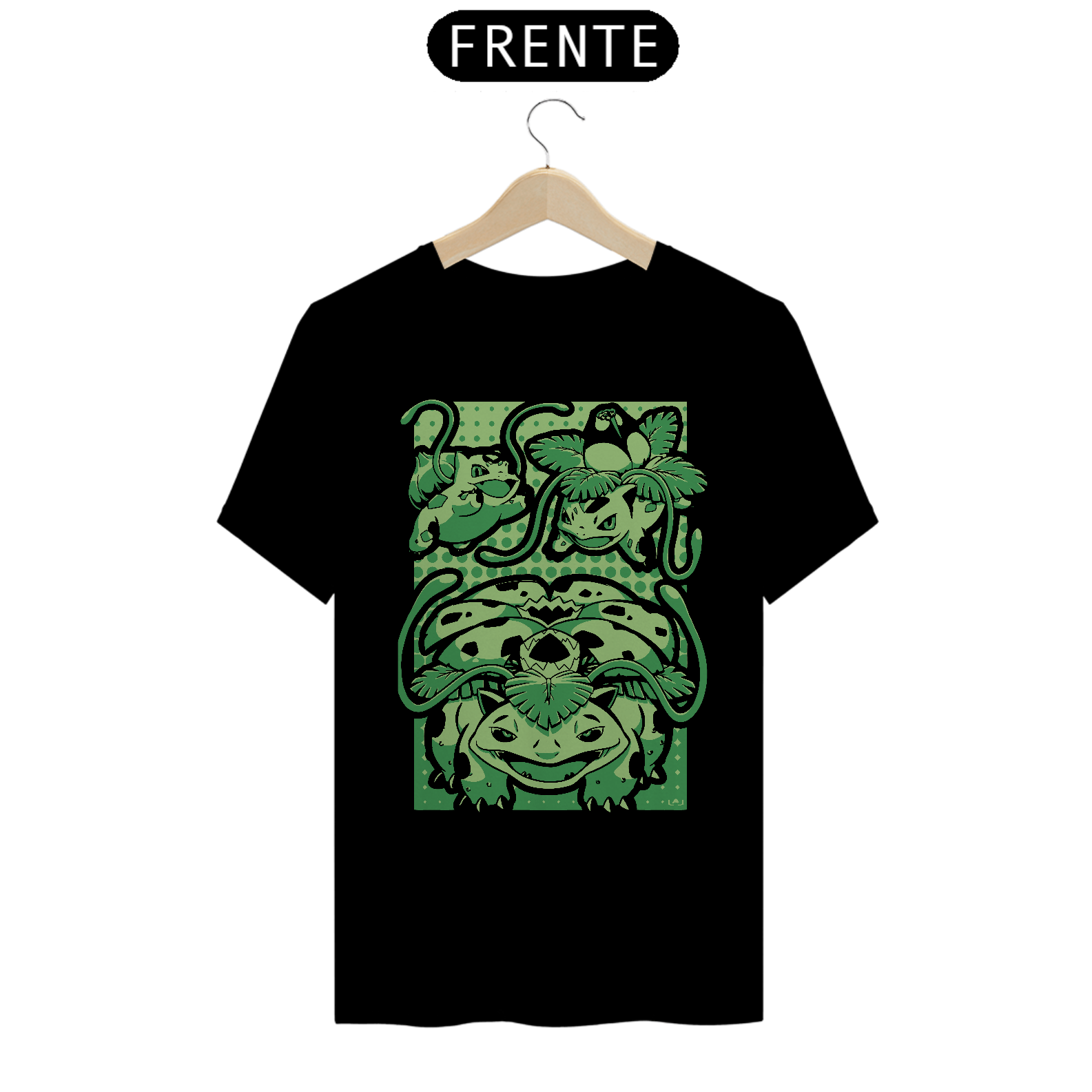 Camiseta Unissex - Pokémon Evoluções Bulbassauro