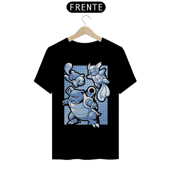 Camiseta Unissex - Pokémon Evoluções Squirtle