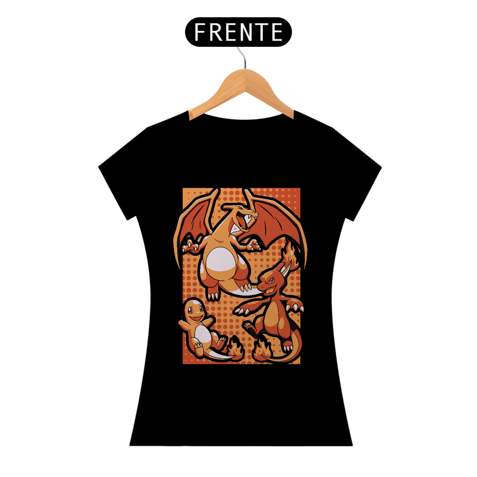 Camiseta Feminina - Pokémon Fire