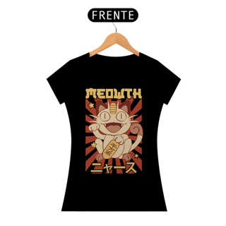 Camiseta Feminino - Pokémon meowth