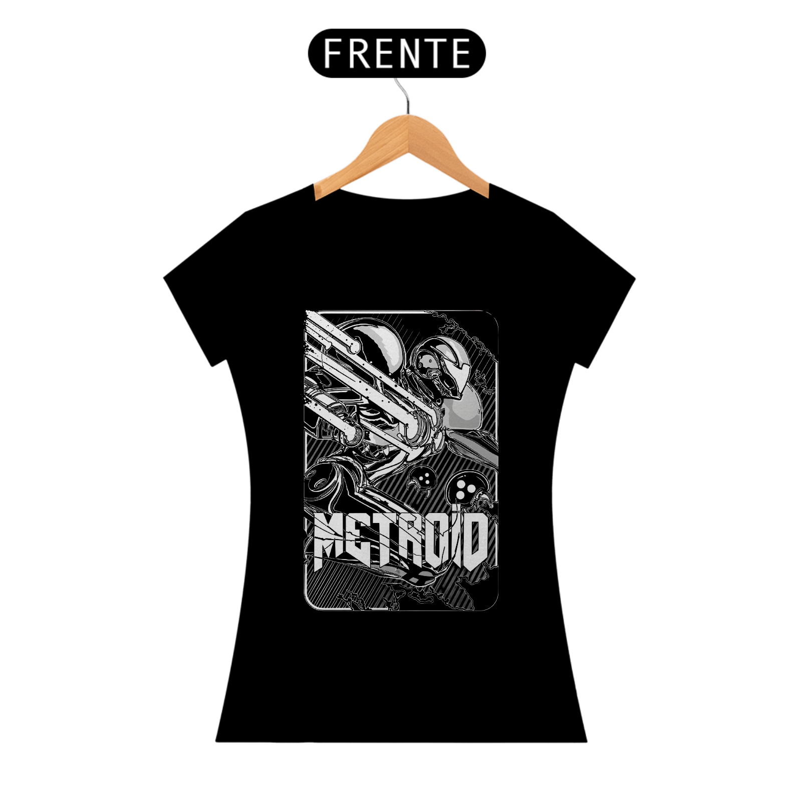 Camiseta Feminina - Metroid Samus