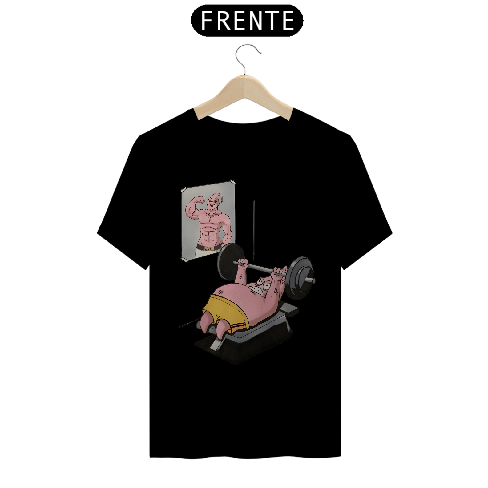 Camiseta Unissex - Bob Sponja Patrick Gym