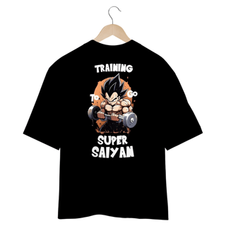 Nome do produto Oversized - Dragon Ball Training To Go Super Saiyan