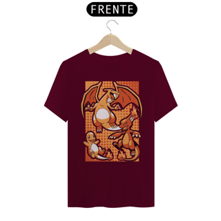Nome do produto Camiseta Unissex - Pokémon Evoluções Charmander