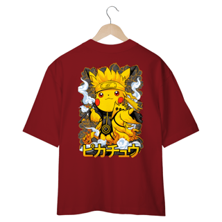 Nome do produto Oversized - Pokémon & Naruto Pikachu Hokage