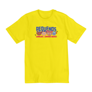 Nome do produto Camiseta Infantil Quality Pequenos Corações Grandes Ideias (2 a 8)