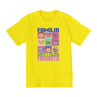 Nome do produto Camiseta Infantil Quality Família Meu Lugar Favorito (2 a 8)