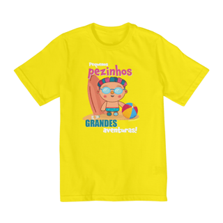 Nome do produto Camiseta Infantil Quality Pequeno Pezinho Grandes Aventuras (10 a 14)