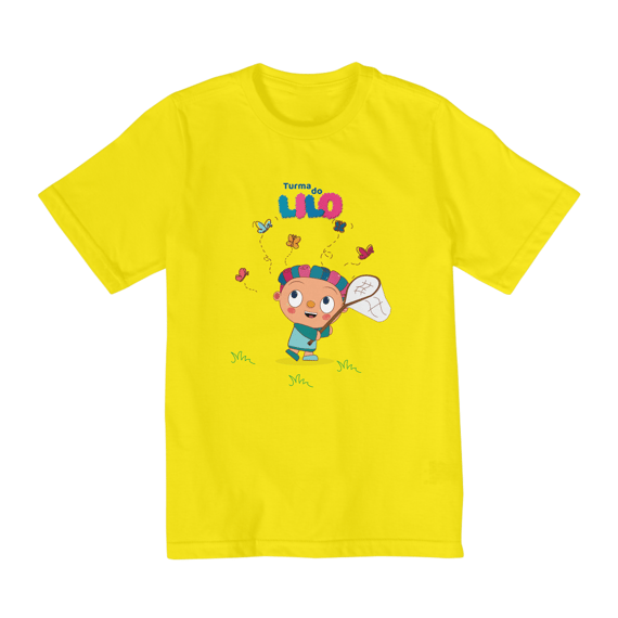 Camiseta Infantil Quality Caçador de borboletas (2 a 8)