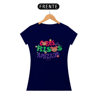Nome do produto Camiseta Feminina Quality Cores Risadas Amizade