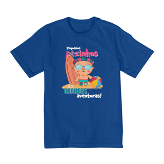 Nome do produto Camiseta Infantil Quality Pequenos Pezinhos Grandes Aventuras (2 a 8)